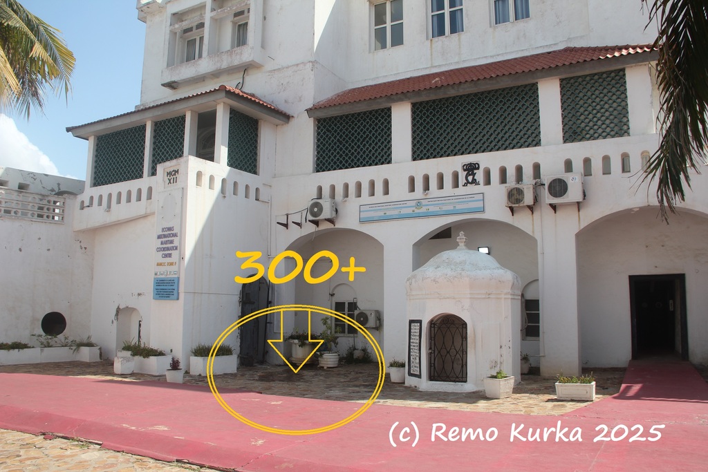 Photography of the hidden massgrave at Osu Castle, court, inside beside the well! (c) photography by Remo Kurka 2025